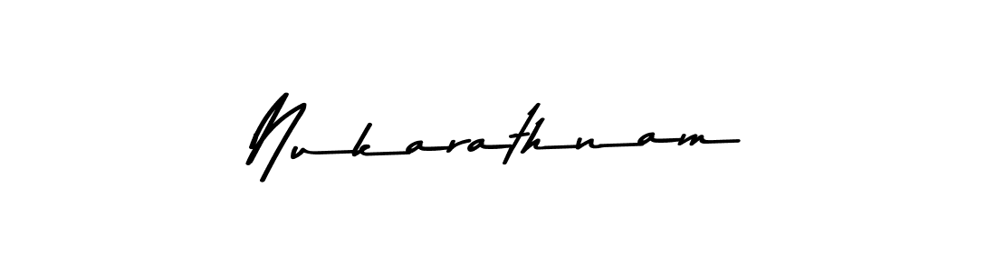 Design your own signature with our free online signature maker. With this signature software, you can create a handwritten (Asem Kandis PERSONAL USE) signature for name Nukarathnam. Nukarathnam signature style 9 images and pictures png