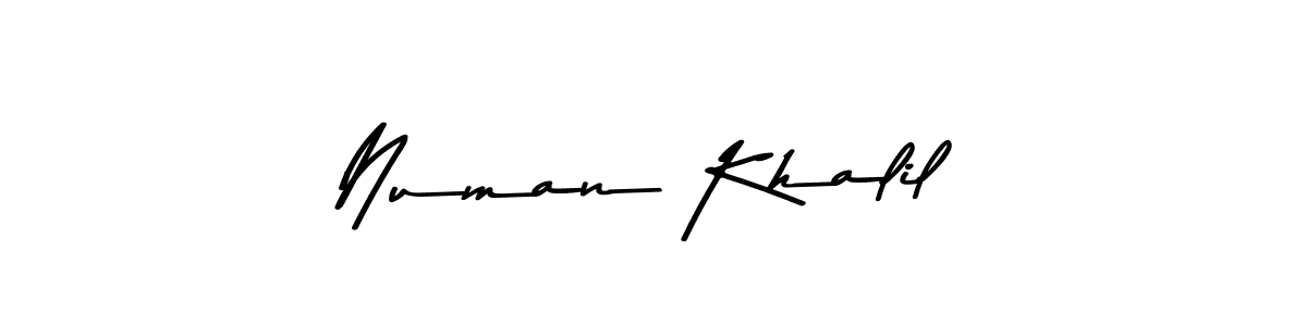 Numan Khalil stylish signature style. Best Handwritten Sign (Asem Kandis PERSONAL USE) for my name. Handwritten Signature Collection Ideas for my name Numan Khalil. Numan Khalil signature style 9 images and pictures png