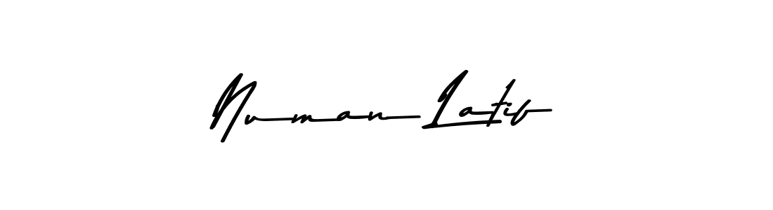 Design your own signature with our free online signature maker. With this signature software, you can create a handwritten (Asem Kandis PERSONAL USE) signature for name Numan Latif. Numan Latif signature style 9 images and pictures png