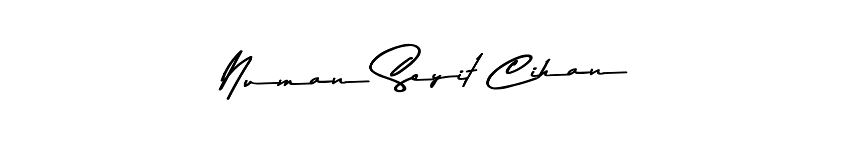 You can use this online signature creator to create a handwritten signature for the name Numan Seyit Cihan. This is the best online autograph maker. Numan Seyit Cihan signature style 9 images and pictures png
