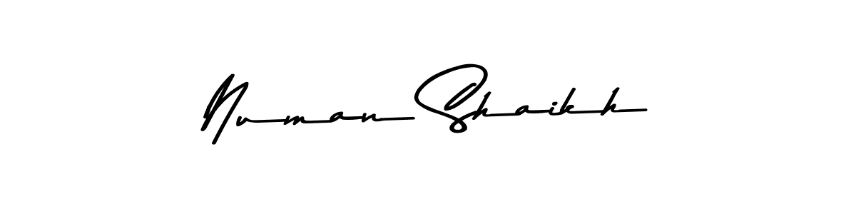 Also You can easily find your signature by using the search form. We will create Numan Shaikh name handwritten signature images for you free of cost using Asem Kandis PERSONAL USE sign style. Numan Shaikh signature style 9 images and pictures png