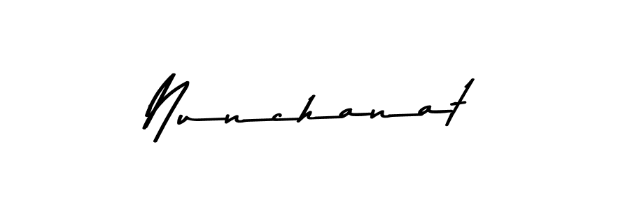 You can use this online signature creator to create a handwritten signature for the name Nunchanat. This is the best online autograph maker. Nunchanat signature style 9 images and pictures png