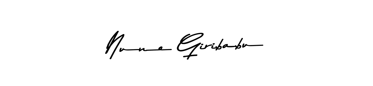 How to make Nune Giribabu signature? Asem Kandis PERSONAL USE is a professional autograph style. Create handwritten signature for Nune Giribabu name. Nune Giribabu signature style 9 images and pictures png