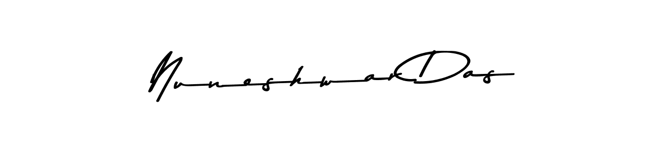 This is the best signature style for the Nuneshwar Das name. Also you like these signature font (Asem Kandis PERSONAL USE). Mix name signature. Nuneshwar Das signature style 9 images and pictures png