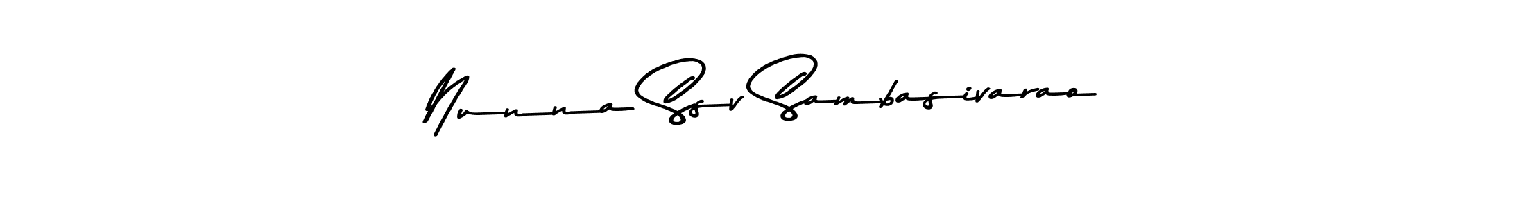 Also You can easily find your signature by using the search form. We will create Nunna Ssv Sambasivarao name handwritten signature images for you free of cost using Asem Kandis PERSONAL USE sign style. Nunna Ssv Sambasivarao signature style 9 images and pictures png