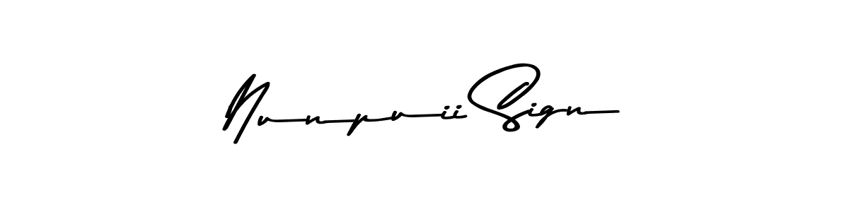 Make a short Nunpuii Sign signature style. Manage your documents anywhere anytime using Asem Kandis PERSONAL USE. Create and add eSignatures, submit forms, share and send files easily. Nunpuii Sign signature style 9 images and pictures png