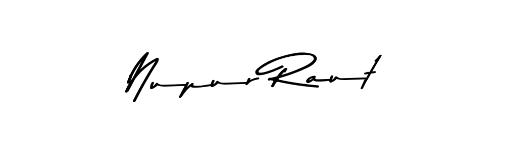 Design your own signature with our free online signature maker. With this signature software, you can create a handwritten (Asem Kandis PERSONAL USE) signature for name Nupur Raut. Nupur Raut signature style 9 images and pictures png