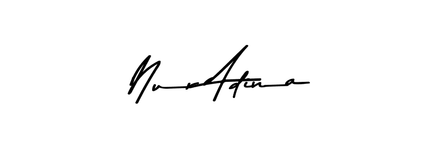 Here are the top 10 professional signature styles for the name Nur Adina. These are the best autograph styles you can use for your name. Nur Adina signature style 9 images and pictures png