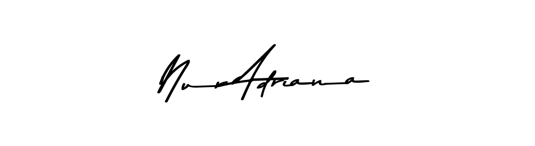 Make a short Nur Adriana signature style. Manage your documents anywhere anytime using Asem Kandis PERSONAL USE. Create and add eSignatures, submit forms, share and send files easily. Nur Adriana signature style 9 images and pictures png