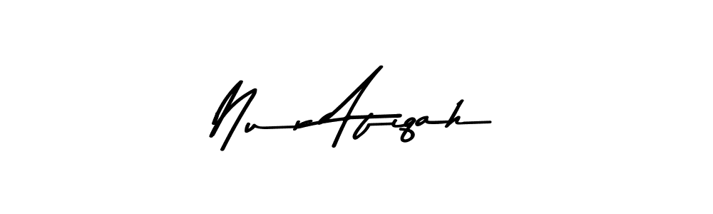 Use a signature maker to create a handwritten signature online. With this signature software, you can design (Asem Kandis PERSONAL USE) your own signature for name Nur Afiqah. Nur Afiqah signature style 9 images and pictures png