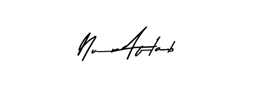 The best way (Asem Kandis PERSONAL USE) to make a short signature is to pick only two or three words in your name. The name Nur Aftab include a total of six letters. For converting this name. Nur Aftab signature style 9 images and pictures png