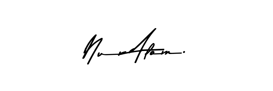 Use a signature maker to create a handwritten signature online. With this signature software, you can design (Asem Kandis PERSONAL USE) your own signature for name Nur Alom.. Nur Alom. signature style 9 images and pictures png