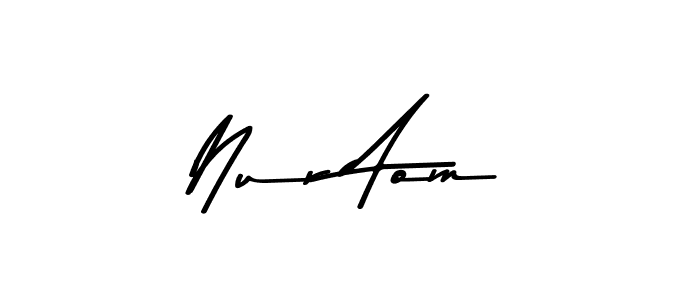 Design your own signature with our free online signature maker. With this signature software, you can create a handwritten (Asem Kandis PERSONAL USE) signature for name Nur Aom. Nur Aom signature style 9 images and pictures png