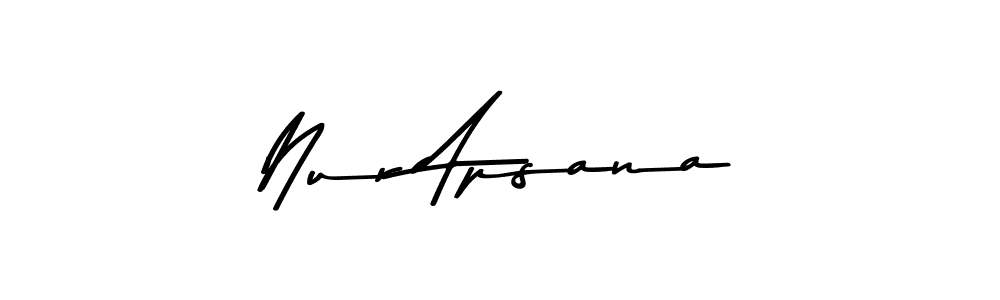 Here are the top 10 professional signature styles for the name Nur Apsana. These are the best autograph styles you can use for your name. Nur Apsana signature style 9 images and pictures png