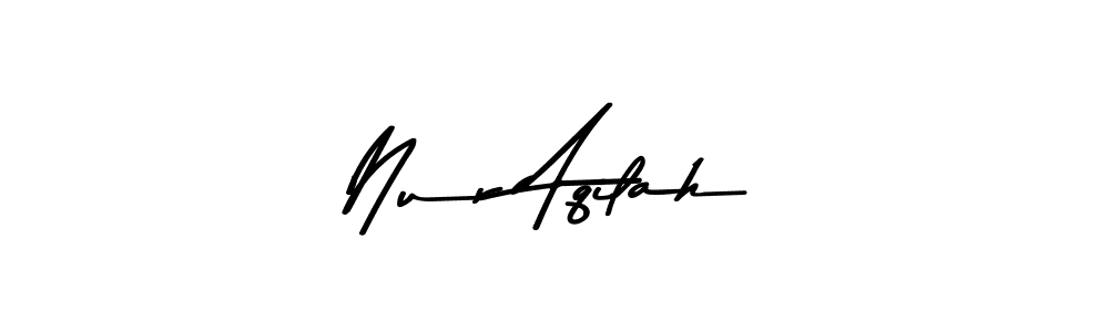 Also You can easily find your signature by using the search form. We will create Nur Aqilah name handwritten signature images for you free of cost using Asem Kandis PERSONAL USE sign style. Nur Aqilah signature style 9 images and pictures png