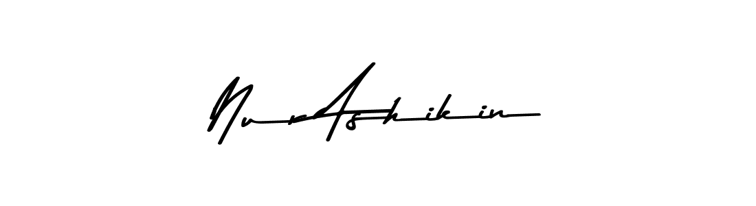 if you are searching for the best signature style for your name Nur Ashikin. so please give up your signature search. here we have designed multiple signature styles  using Asem Kandis PERSONAL USE. Nur Ashikin signature style 9 images and pictures png