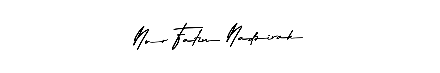 Design your own signature with our free online signature maker. With this signature software, you can create a handwritten (Asem Kandis PERSONAL USE) signature for name Nur Fatin Nadzirah. Nur Fatin Nadzirah signature style 9 images and pictures png