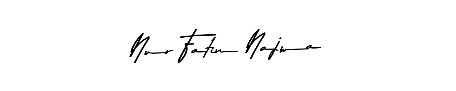 Also You can easily find your signature by using the search form. We will create Nur Fatin Najwa name handwritten signature images for you free of cost using Asem Kandis PERSONAL USE sign style. Nur Fatin Najwa signature style 9 images and pictures png