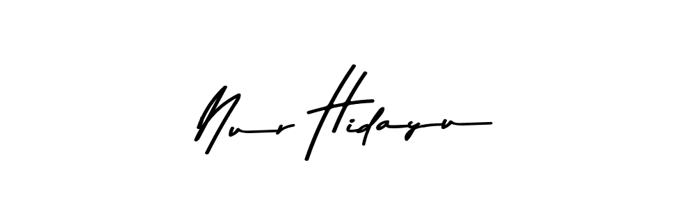 The best way (Asem Kandis PERSONAL USE) to make a short signature is to pick only two or three words in your name. The name Nur Hidayu include a total of six letters. For converting this name. Nur Hidayu signature style 9 images and pictures png