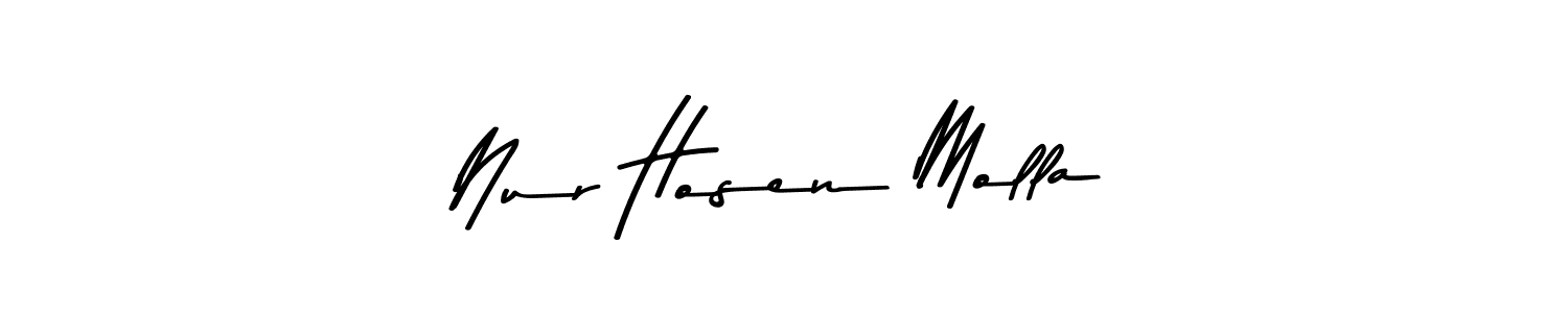 Asem Kandis PERSONAL USE is a professional signature style that is perfect for those who want to add a touch of class to their signature. It is also a great choice for those who want to make their signature more unique. Get Nur Hosen Molla name to fancy signature for free. Nur Hosen Molla signature style 9 images and pictures png