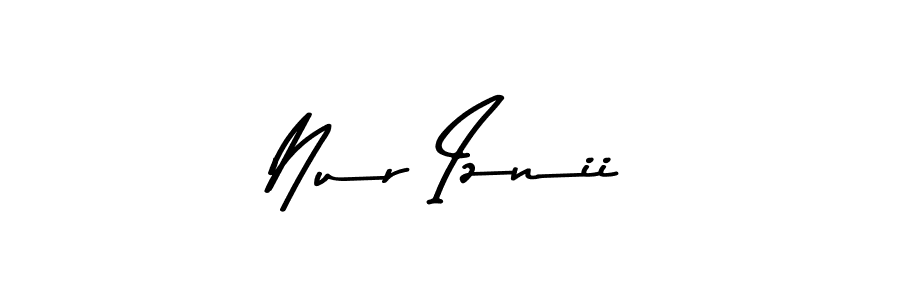 Design your own signature with our free online signature maker. With this signature software, you can create a handwritten (Asem Kandis PERSONAL USE) signature for name Nur Iznii. Nur Iznii signature style 9 images and pictures png