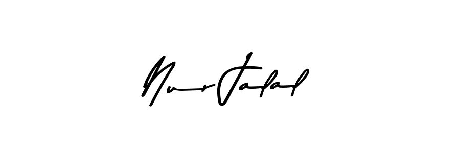 Make a beautiful signature design for name Nur Jalal. With this signature (Asem Kandis PERSONAL USE) style, you can create a handwritten signature for free. Nur Jalal signature style 9 images and pictures png