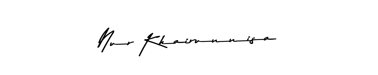 It looks lik you need a new signature style for name Nur Khairunnisa. Design unique handwritten (Asem Kandis PERSONAL USE) signature with our free signature maker in just a few clicks. Nur Khairunnisa signature style 9 images and pictures png