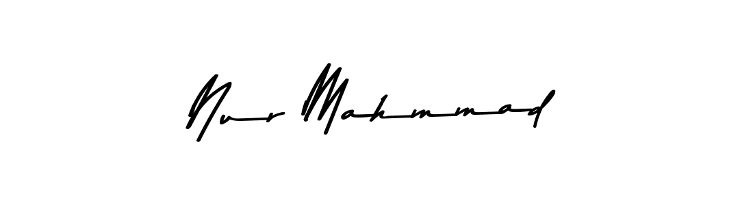 Design your own signature with our free online signature maker. With this signature software, you can create a handwritten (Asem Kandis PERSONAL USE) signature for name Nur Mahmmad. Nur Mahmmad signature style 9 images and pictures png