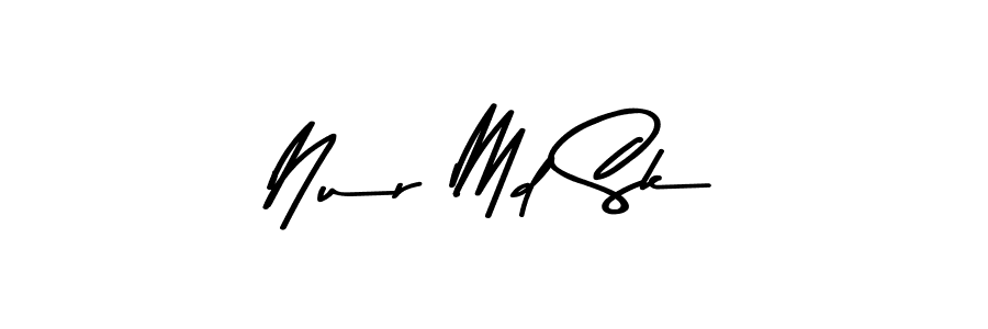 Design your own signature with our free online signature maker. With this signature software, you can create a handwritten (Asem Kandis PERSONAL USE) signature for name Nur Md Sk. Nur Md Sk signature style 9 images and pictures png