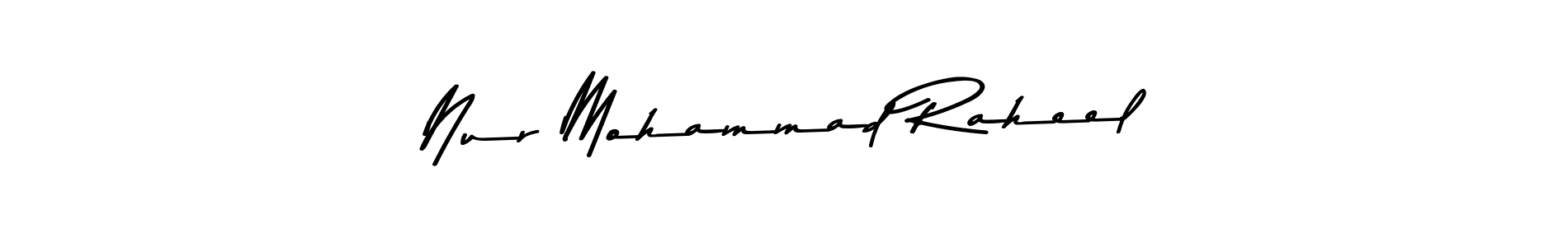 Also we have Nur Mohammad Raheel name is the best signature style. Create professional handwritten signature collection using Asem Kandis PERSONAL USE autograph style. Nur Mohammad Raheel signature style 9 images and pictures png