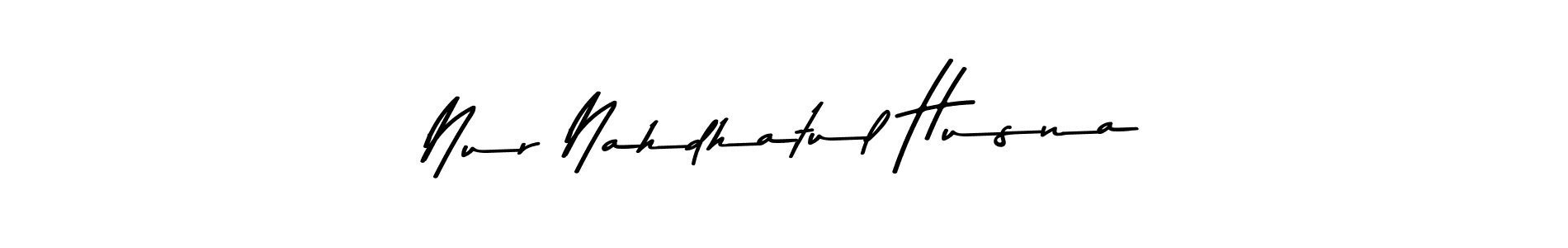 Create a beautiful signature design for name Nur Nahdhatul Husna. With this signature (Asem Kandis PERSONAL USE) fonts, you can make a handwritten signature for free. Nur Nahdhatul Husna signature style 9 images and pictures png