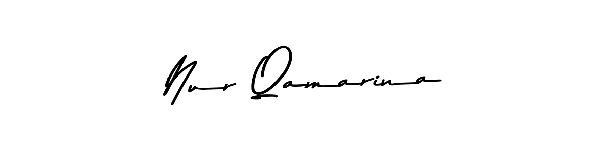 How to make Nur Qamarina signature? Asem Kandis PERSONAL USE is a professional autograph style. Create handwritten signature for Nur Qamarina name. Nur Qamarina signature style 9 images and pictures png