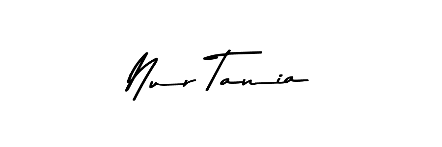 Nur Tania stylish signature style. Best Handwritten Sign (Asem Kandis PERSONAL USE) for my name. Handwritten Signature Collection Ideas for my name Nur Tania. Nur Tania signature style 9 images and pictures png