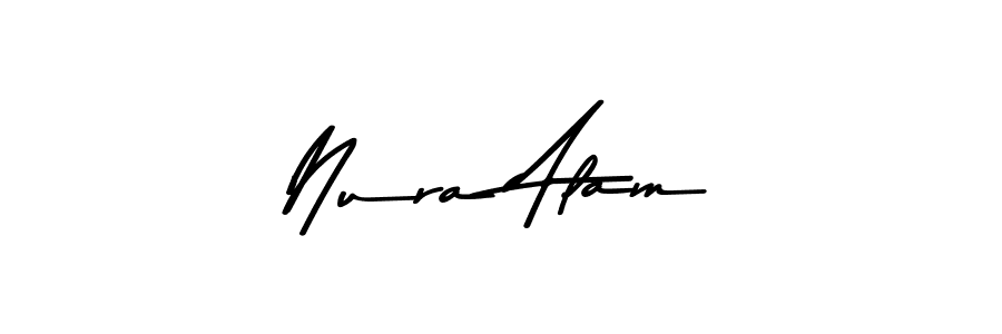 Design your own signature with our free online signature maker. With this signature software, you can create a handwritten (Asem Kandis PERSONAL USE) signature for name Nura Alam. Nura Alam signature style 9 images and pictures png