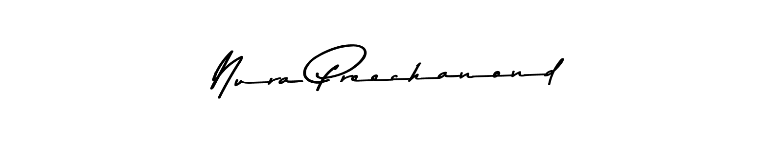 Similarly Asem Kandis PERSONAL USE is the best handwritten signature design. Signature creator online .You can use it as an online autograph creator for name Nura Preechanond. Nura Preechanond signature style 9 images and pictures png
