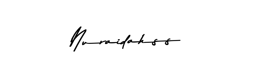 Nuraidahss stylish signature style. Best Handwritten Sign (Asem Kandis PERSONAL USE) for my name. Handwritten Signature Collection Ideas for my name Nuraidahss. Nuraidahss signature style 9 images and pictures png