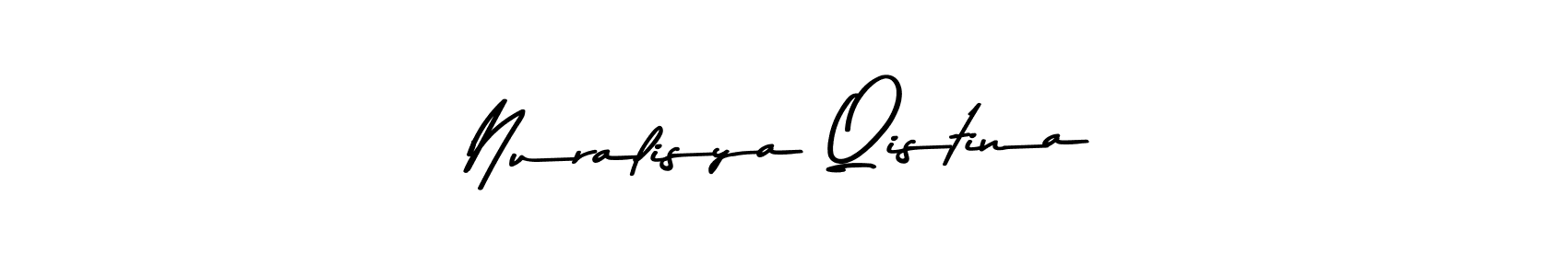 Make a beautiful signature design for name Nuralisya Qistina. Use this online signature maker to create a handwritten signature for free. Nuralisya Qistina signature style 9 images and pictures png