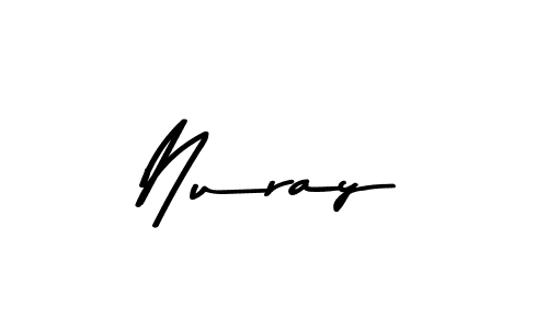 How to make Nuray signature? Asem Kandis PERSONAL USE is a professional autograph style. Create handwritten signature for Nuray name. Nuray signature style 9 images and pictures png