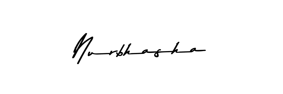 Create a beautiful signature design for name Nurbhasha. With this signature (Asem Kandis PERSONAL USE) fonts, you can make a handwritten signature for free. Nurbhasha signature style 9 images and pictures png