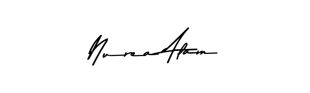 How to make Nurea Alam name signature. Use Asem Kandis PERSONAL USE style for creating short signs online. This is the latest handwritten sign. Nurea Alam signature style 9 images and pictures png