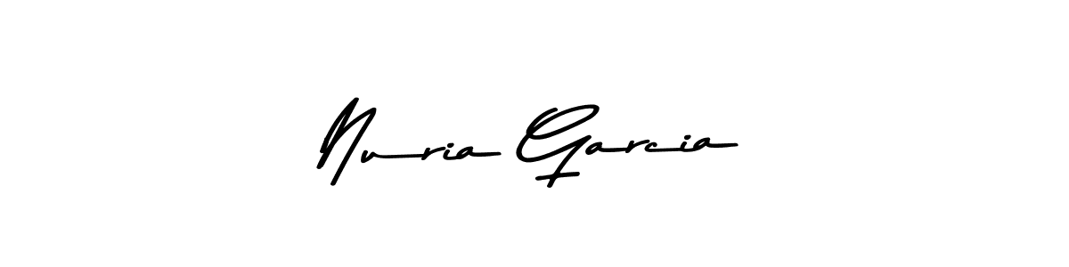 Nuria Garcia stylish signature style. Best Handwritten Sign (Asem Kandis PERSONAL USE) for my name. Handwritten Signature Collection Ideas for my name Nuria Garcia. Nuria Garcia signature style 9 images and pictures png