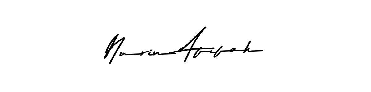 Make a beautiful signature design for name Nurin Afifah. Use this online signature maker to create a handwritten signature for free. Nurin Afifah signature style 9 images and pictures png