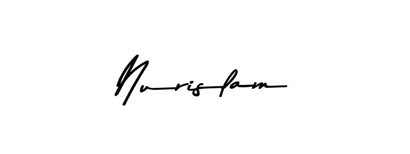 Create a beautiful signature design for name Nurislam. With this signature (Asem Kandis PERSONAL USE) fonts, you can make a handwritten signature for free. Nurislam signature style 9 images and pictures png