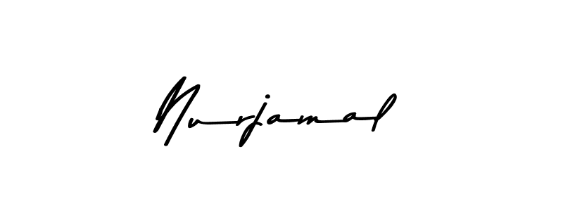 Use a signature maker to create a handwritten signature online. With this signature software, you can design (Asem Kandis PERSONAL USE) your own signature for name Nurjamal. Nurjamal signature style 9 images and pictures png