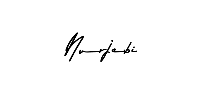 Make a beautiful signature design for name Nurjebi. With this signature (Asem Kandis PERSONAL USE) style, you can create a handwritten signature for free. Nurjebi signature style 9 images and pictures png