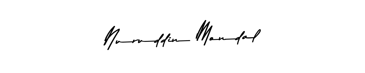 The best way (Asem Kandis PERSONAL USE) to make a short signature is to pick only two or three words in your name. The name Nuruddin Mondal include a total of six letters. For converting this name. Nuruddin Mondal signature style 9 images and pictures png