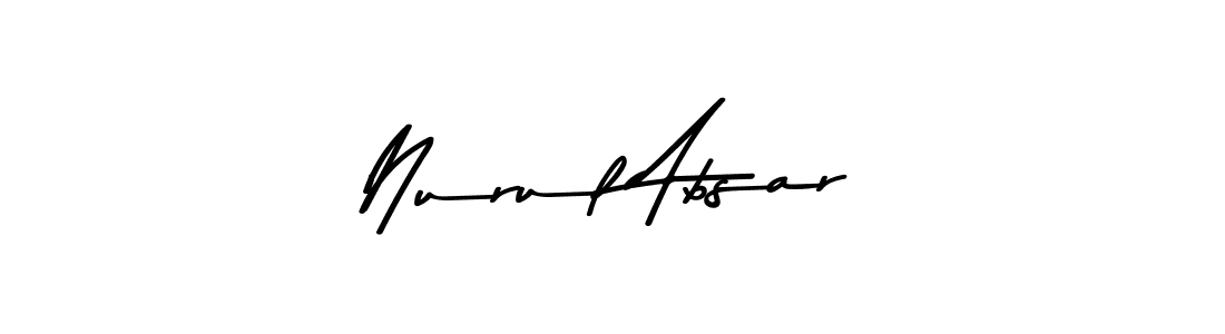 Create a beautiful signature design for name Nurul Absar. With this signature (Asem Kandis PERSONAL USE) fonts, you can make a handwritten signature for free. Nurul Absar signature style 9 images and pictures png