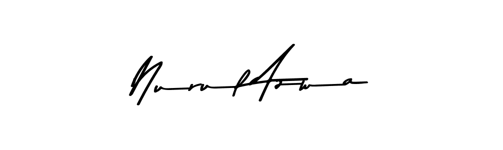 The best way (Asem Kandis PERSONAL USE) to make a short signature is to pick only two or three words in your name. The name Nurul Azwa include a total of six letters. For converting this name. Nurul Azwa signature style 9 images and pictures png