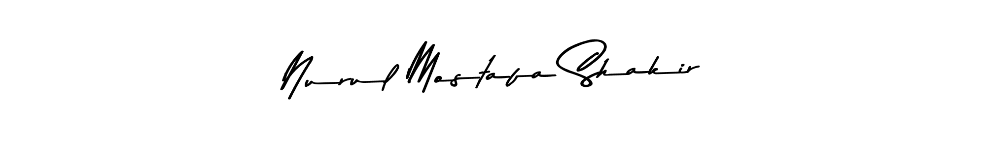 How to make Nurul Mostafa Shakir name signature. Use Asem Kandis PERSONAL USE style for creating short signs online. This is the latest handwritten sign. Nurul Mostafa Shakir signature style 9 images and pictures png