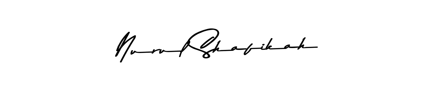 Nurul Shafikah stylish signature style. Best Handwritten Sign (Asem Kandis PERSONAL USE) for my name. Handwritten Signature Collection Ideas for my name Nurul Shafikah. Nurul Shafikah signature style 9 images and pictures png